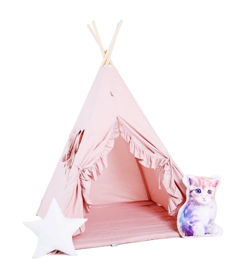 Namiot tipi dla dzieci, bawełna, okienko, kotek, cukierkowy raj Sówka Design