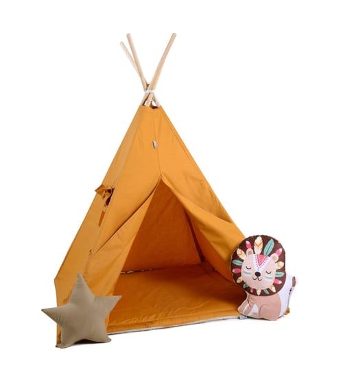 Namiot tipi dla dzieci, bawełna, okienko, lew, promyczek Sówka Design
