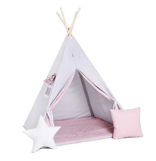 Namiot tipi dla dzieci, bawełna, okienko, poduszka, cukrowy sopelek Sówka Design