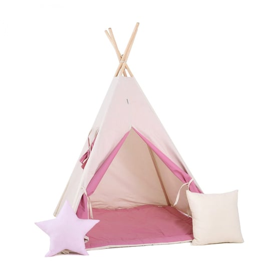 Namiot tipi dla dzieci, bawełna, okienko, poduszka, gumijagódka Sówka Design