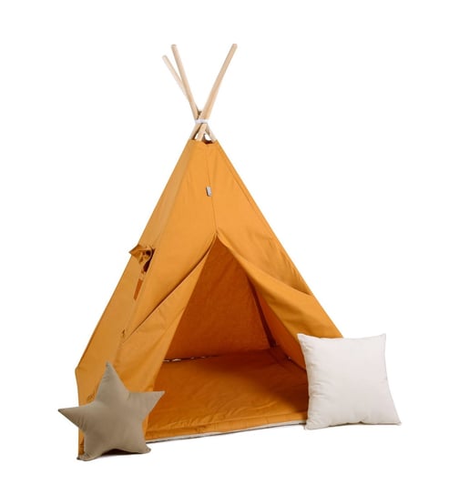 Namiot tipi dla dzieci, bawełna, okienko, poduszka, promyczek Sówka Design