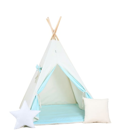 Namiot tipi dla dzieci, bawełna, okienko, poduszka, puszysta chmurka Sówka Design