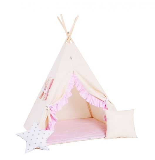Namiot tipi dla dzieci, bawełna, okienko, poduszka, słodki raj Sówka Design