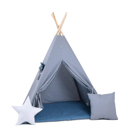 Namiot tipi dla dzieci, bawełna, okienko, poduszka, tipopotam Sówka Design