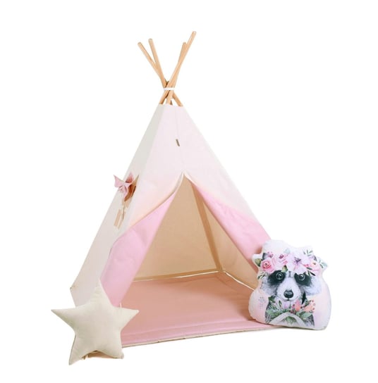 Namiot tipi dla dzieci, bawełna, okienko, szop, słodka lukrecja Sówka Design