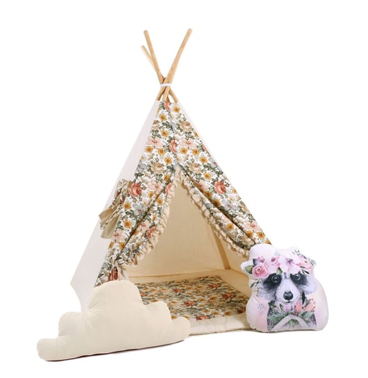 Namiot tipi dla dzieci, bawełna, okienko, szop, słodka sielanka Sówka Design