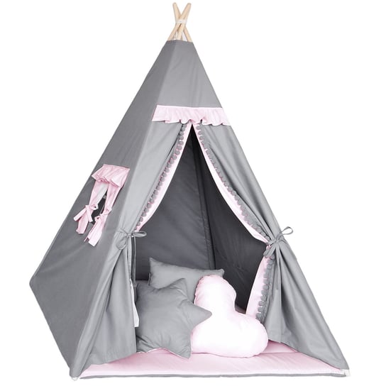 Namiot Tipi dla dzieci do zabawy - indiański namiot do pokoju dziecięcego na zewnątrz i wewnątrz Amazinggirl