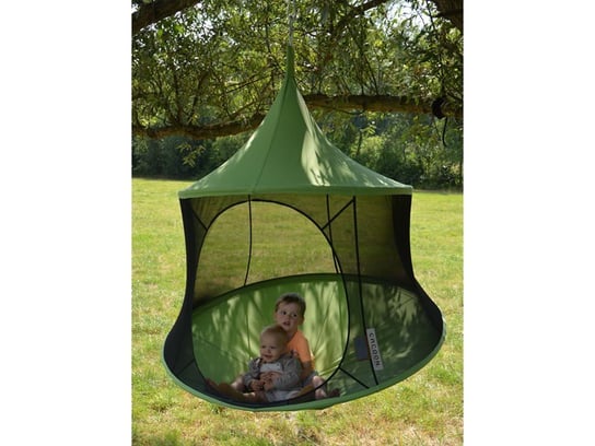 Namiot wiszący jednoosobowy CACOON Leaf Green Reto, zielony, 160 cm Cacoon