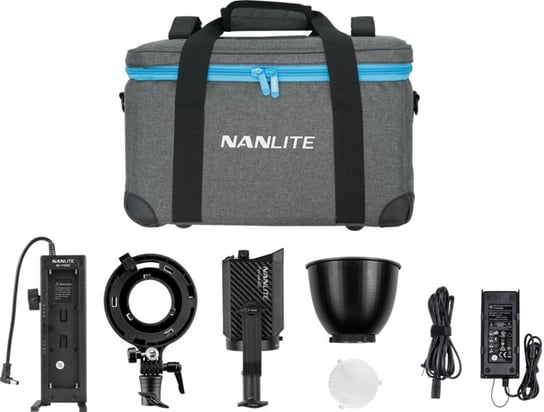 Nanlite FORZA 60 + adapter Bowens + batteryholder Nanlite