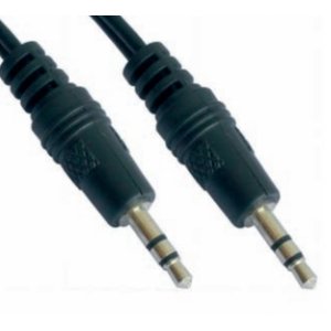 Nano 10.24.0103 – Estéreo Cable Jack 3,5 mm Kabel M/M (3 m), czarny Konik