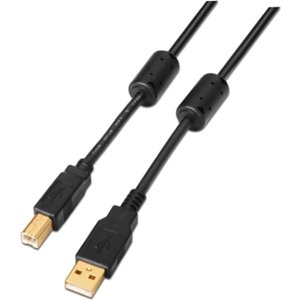 Nano Cable 10.01.1202 - Kabel USB 2.0 z Ferrytem, Typ A/MB/M, Czarny Konik