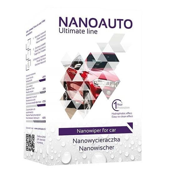 NANOAUTO NANOWIPER - Niewidzialna wycieraczka - zestaw do ochrony i hydrofobizacji szyb 60/60ml NANOAUTO