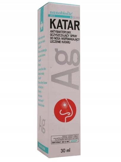 NANOBIOTIC Silver Katar 30 ml spray do nosa ze srebrem NANOBIOTIC