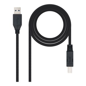 NANOCABLE 10.01.0802-BK Kabel USB 3.0 do drukarki, typ A/MB/M, męsko-męski, czarny, 2,0 m Konik