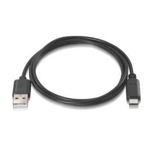 Nanocable 10.01.2101 - Kabel 3A USB 2.0 na USB-C Głównie do telefonów komórkowych, tabletów, laptopów itp. do 3 A, typ C/MA/M, męski-męski-czarny, 1,0 m Konik