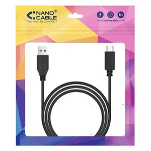 NANOCABLE 10.01.4001-L150 – Kabel USB 3.1 Gen2, główne zastosowanie do telefonów komórkowych, tabletów, prędkość transferu do 10 Gb/s, ładowanie do 3 amperów, męski na męski, czarny, 1,5 metra Konik