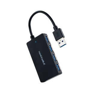 NANOCABLE 10.16.4403 - Hub USB 3.0 z 4 portami USB 3.0, USB-A/męski na USB 3.0/żeński, czarny, 15 cm Inna marka