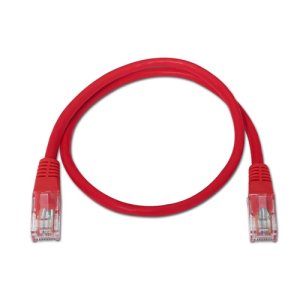 Nanocable 10.20.0103-R 3m Cat5e U/UTP (UTP) Czerwony kabel sieciowy - kable sieciowe (RJ-45, RJ-45, Męski/Męski, Cat5e, U/UTP (UTP), Czerwony) Konik
