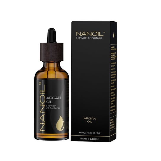 Nanoil Argan Oil, Olej arganowy do pielęgnacji włosów i ciała 50ml Nanoil