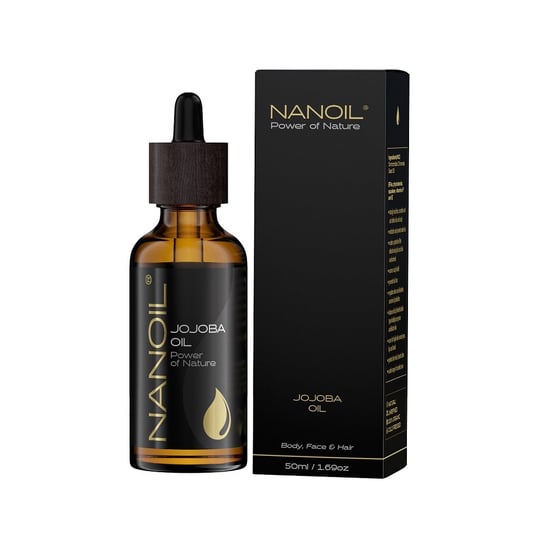 Nanoil Jojoba Oil, Olej jojoba do pielęgnacji włosów i ciała 50ml Nanoil