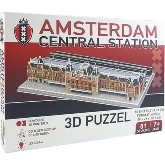 Nanostad, puzzle 3D Amsterdam Dworzec Centralny Nanostad