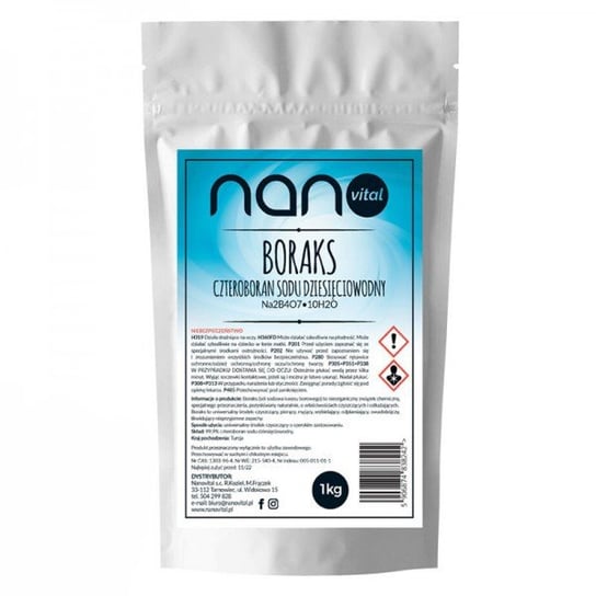 Nanovital Boraks czteroboran sodu 10-wodny - 1 kg Nanovital