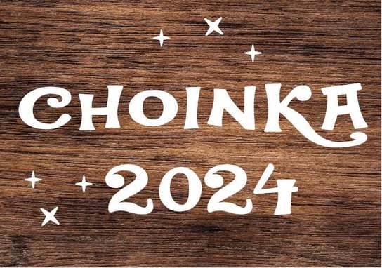 NAPIS CHOINKA 2024- wycinanka z kartonu XL AKATJA