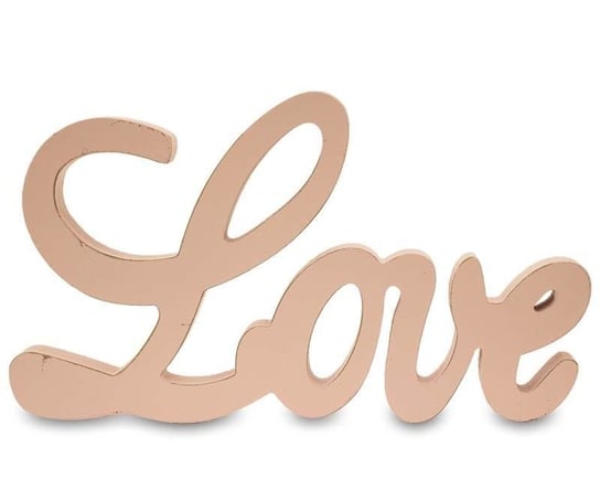 Napis Love, brązowy, 16,5x28,5x2 cm Art-Pol