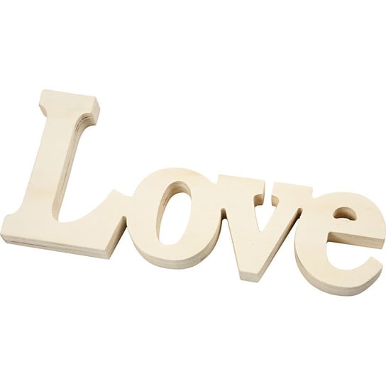 Napis "Love" ze sklejki Creativ Company