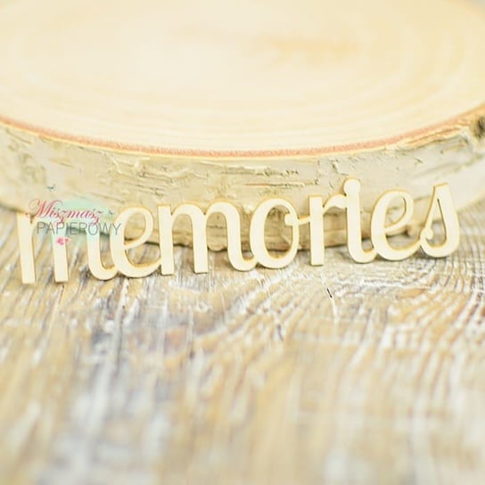 Napis "memories" 2 Miszmasz Papierowy