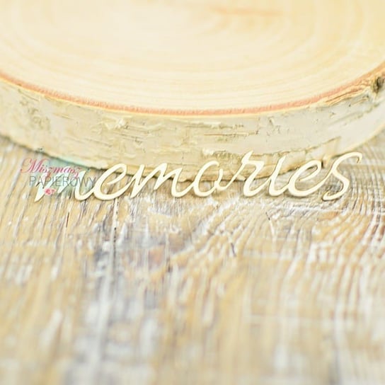 Napis "memories" Miszmasz Papierowy