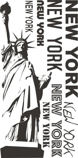 Napis na ścianę naklejka 120x60cm wybór koloru - New York, New York.. 83 Naklejkolandia