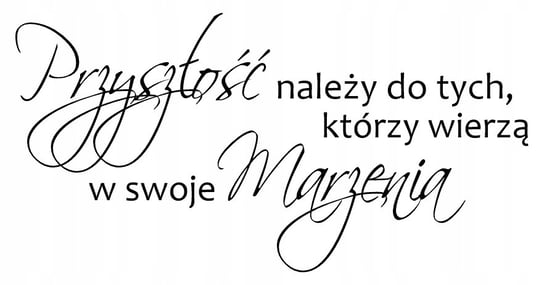 Napis na ścianę naklejka cytat PRZYSZŁOŚĆ ścienny / Centrum Naklejek CentrumNaklejek