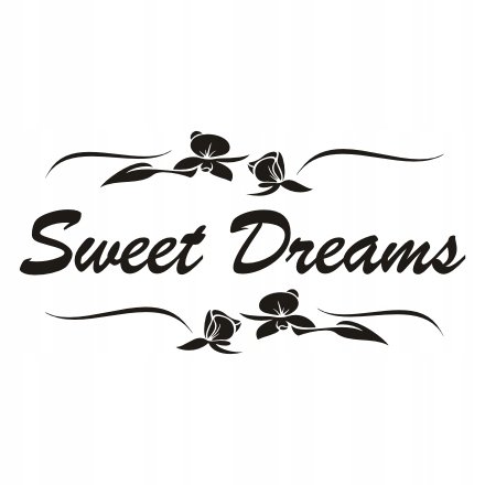 Napis na ścianę, naklejka - Sweet Dreams - 254, 240x120 cm Naklejkolandia