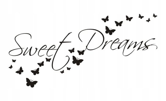 Napis na ścianę, naklejka - Sweet Dreams - 48, 75x38 cm Naklejkolandia
