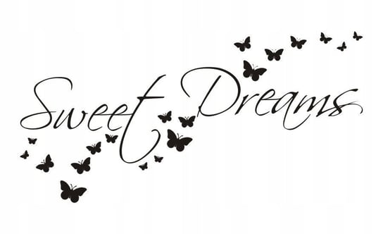 Napis na ścianę naklejka sypialnia Sweet Dreams 48, 200x100 cm Naklejkolandia