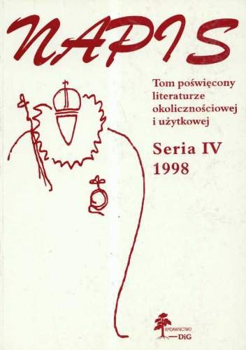 Napis. Seria IV 1998 Opracowanie zbiorowe