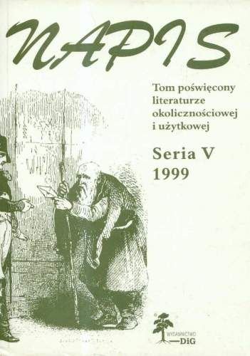 Napis. Seria V Maciejewski Janusz