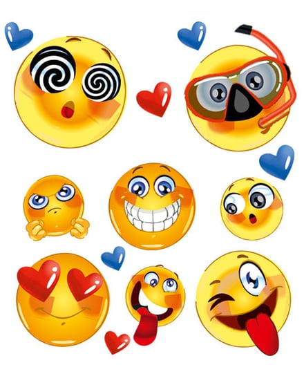 Naplamki Drukowane DM-11 Emoji Naplamki