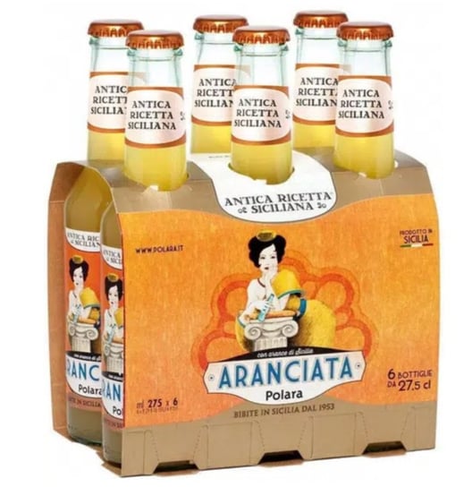 Napój gazowany ARANCIATA zestaw 6 szt oranżada z Sycylii mocno gazowana Inna marka