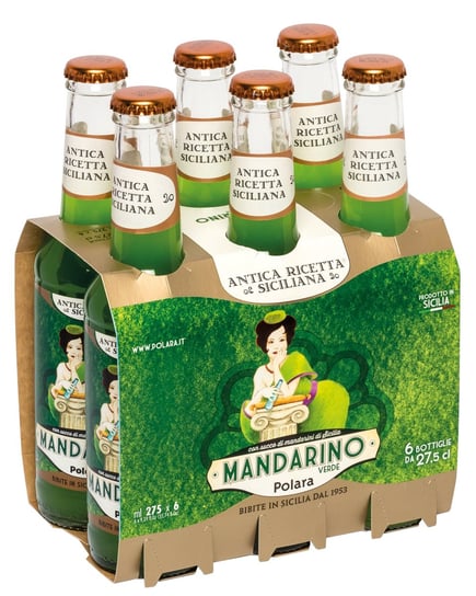 Napój gazowany MANDARINO VERDE zestaw 6 szt napój z Sycylii mocno gazowany Inna marka