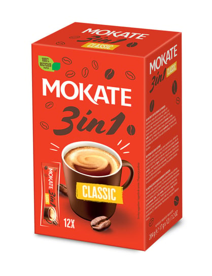 Napój Kawowy 3w1 Classic Mokate Mix Kawowy Instant 12 saszetek Mokate
