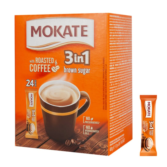 Napój Kawowy 3w1 Instant Brown Sugar 3in1 Mokate Mix Kawowy BOX 24szt Mokate