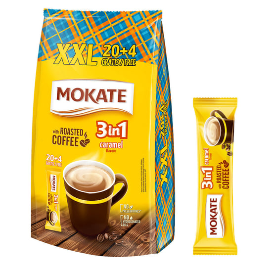 Napój Kawowy Mokate 3W1 Caramel 24 Saszetki Mokate