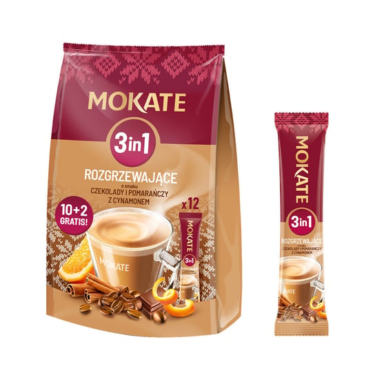Napój kawowy Mokate 3w1 Rozgrzewający 10+2 saszetki Mokate