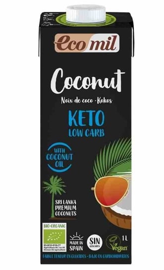 Napój kokosowy Keto Low Carb BEZGL. BIO 1 l ECOMIL
