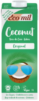 Napój Kokosowy Słodzony Syropem z Agawy BIO 1L - Ecomil ECOMIL