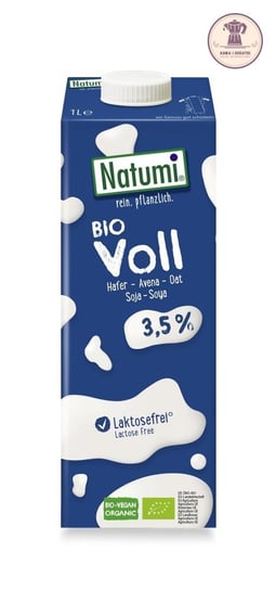 Napój Owsiano - Sojowy 3,5 % Bez Dodatku Cukrów Bio 1 L - Natumi Natumi