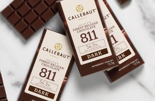 Napolitains Callebaut Mini Tabliczki 1kg ( 75szt. ) czekolada ciemna 811 Callebaut