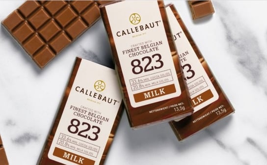 Napolitains Callebaut Mini Tabliczki 1kg ( 75szt. ) czekolada mleczna 823 Callebaut